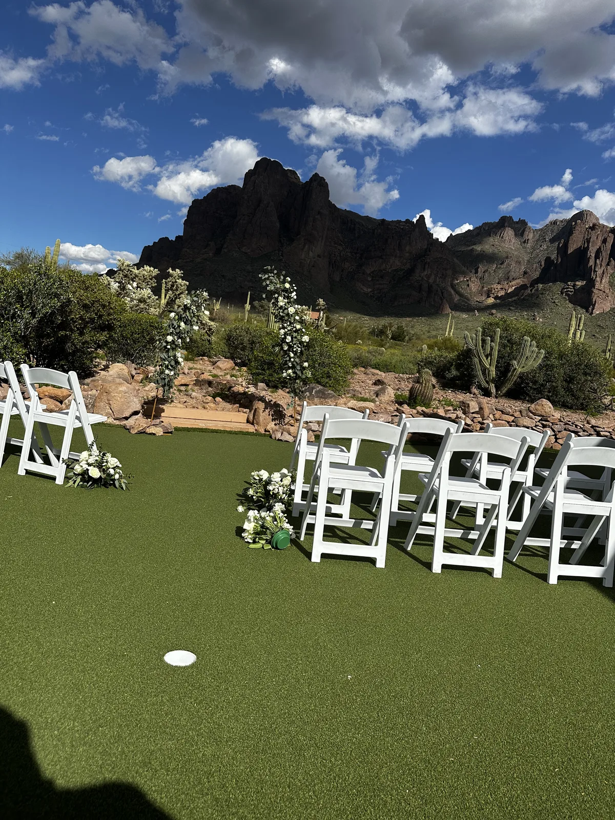 Private party catering setup with beautifully arranged dishes